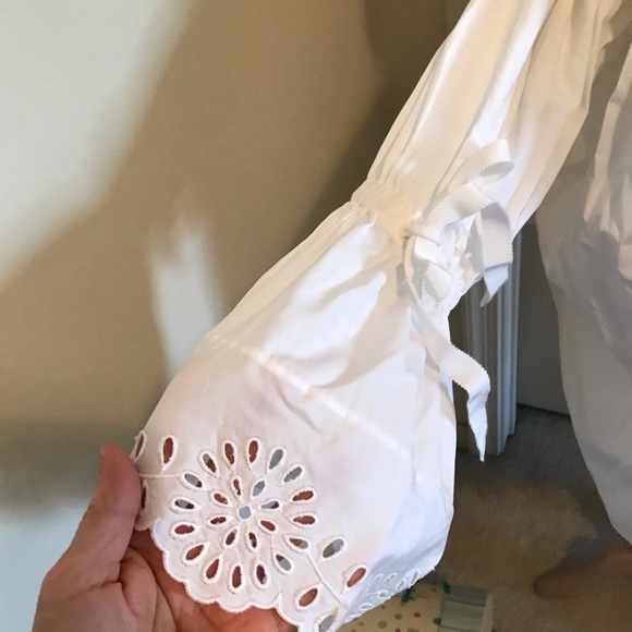 Alexander McQueen top runway item white size 36 bullet remains inside $1090 - Picture 4 of 14